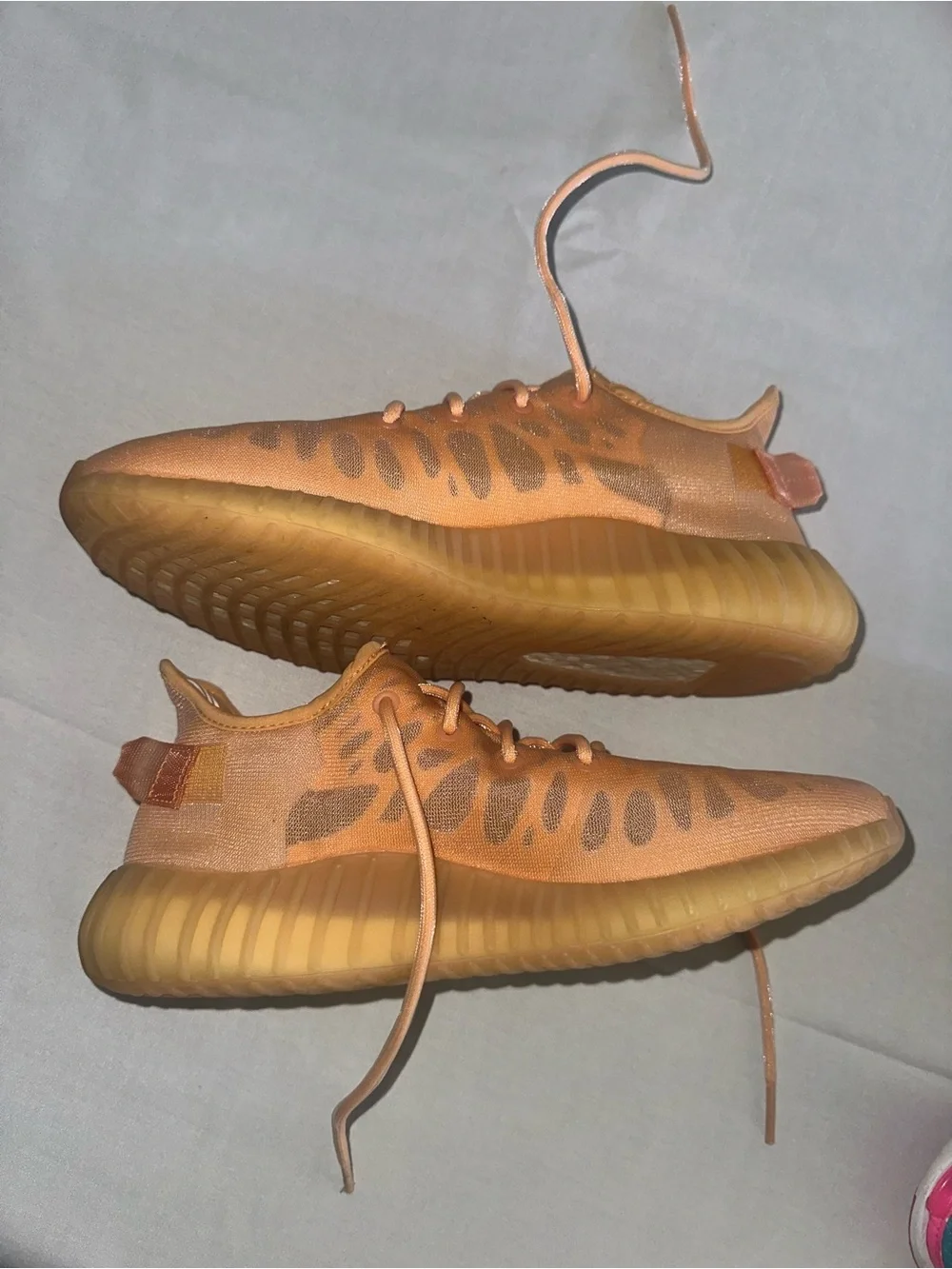 Yeezy Boost 350 V2 Orange/Peach Athletic Sneakers